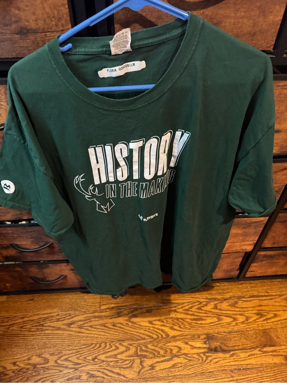 Fruit of the Loom Dark Green 'History in the Making' Graphic Tee